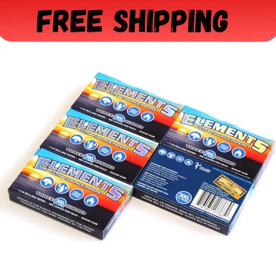 Papel de liar de arroz ultra fino ELEMENTS 300 1,25 1 1/4 tamaño paquete de 5 = 1500 hojas Foto 1 de 4