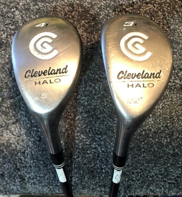 Cleveland HALO 3 and 4 Hybrid's 25 and 22 Degrees, LH, S-Flex Graphite, VGC** - Image 1 of 4