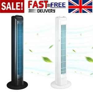 32" Tower Fan Remote 3 Speed Slim Tall Fan Oscillating Home Air Cooling Fan - Picture 1 of 14