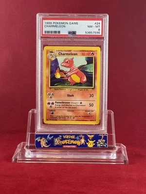 1999 Pokemon Base CHARMELEON Card #24/102 PSA 8 - Image 1 of 2