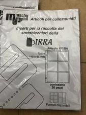 20 FOGLI a 6 TASCHE PER SOTTOBICCHIERI BIRRA 30mmx 33mm circa
