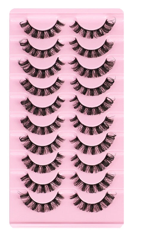 Pestañas postizas gran curva volumen D volumen ruso 10 pares Foto 1 de 3