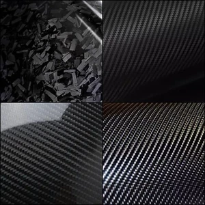 3D/4D/5D Forged Black Carbon Fibre Vinyl Car Wrap - Vehicle Film Sticker - Picture 1 of 13