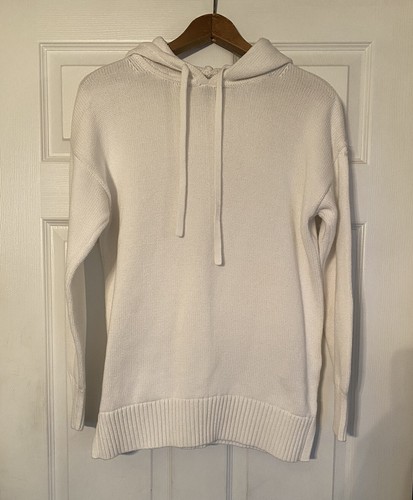 OFF WHITE Gap maglione pullover cappuccio bianco sporco taglia S