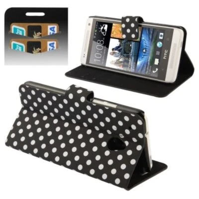 Custodia Protettiva Cellulare ( Flip Trasversale ) per HTC One Mini M4 Nero/ - Immagine 1 di 4