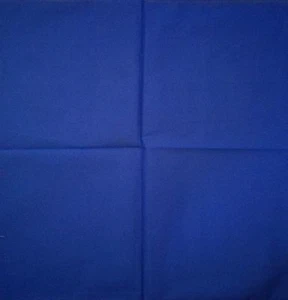 1x 100% Cotton 'SOLID BLUE' (55cm x 55cm) Headwear, Wrap. - Foto 1 di 1