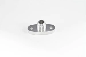 Torque Solution Billet Oil Drain Flange w/ Integrated -10 Flare: Universal T3/T4 - Picture 1 of 1