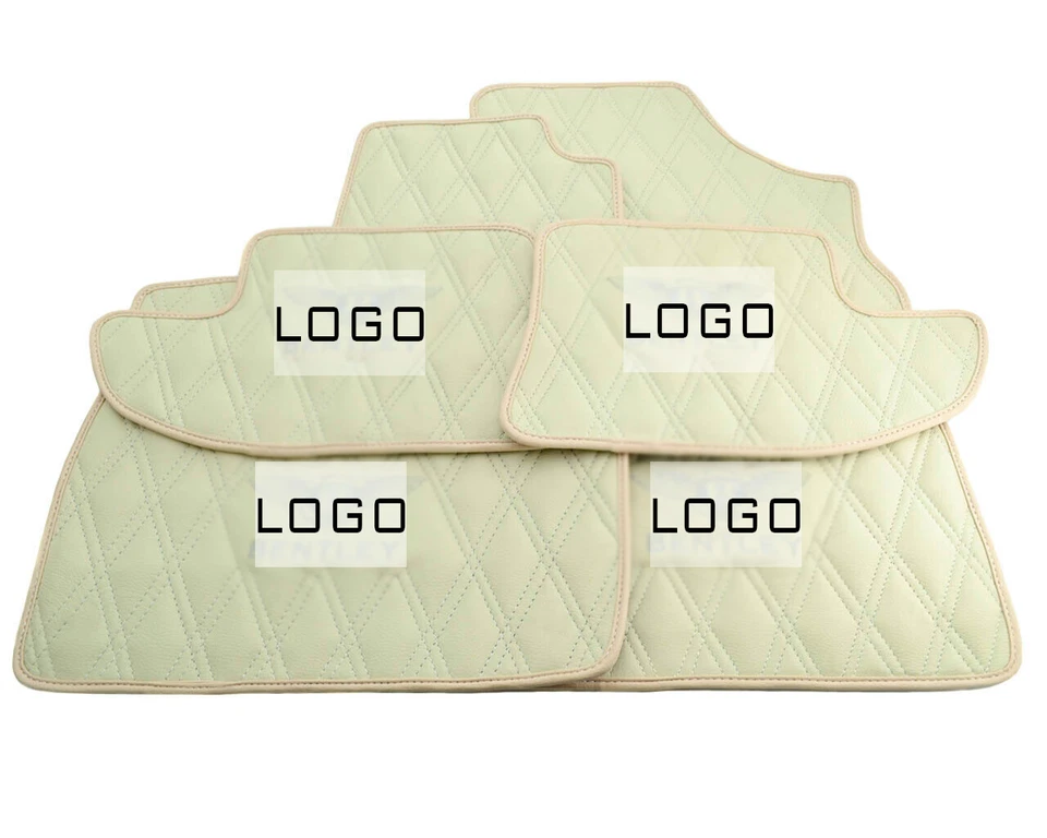 米色真皮脚垫套装适用于 2004 - 2017 年宾利欧陆 GT — 第 1/4 张图片