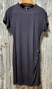 Damen TORRID schwarz KLEID Kurzarm Rundhalsausschnitt Kordelzug seitlich zum Binden Größe 00 - Bild 1 von 6