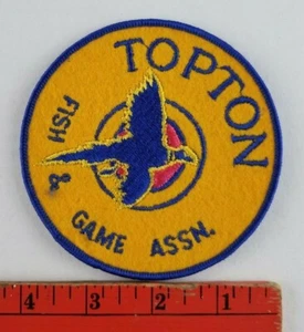Vintage Topton Pennsylvania Fish & Game Association Hunting Patch - Picture 1 of 2