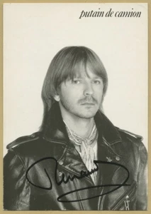 Renaud - Rare et jolie photo-carte signée en personne dans les années 90 - Foto 1 di 2