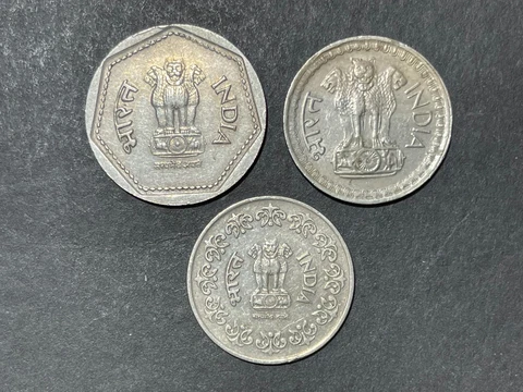 Assorted India 3 Coins lot Cover