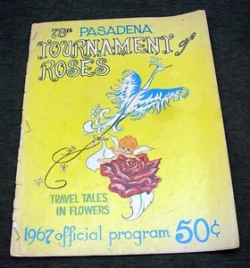 1967 Pasadena Tournament Of Roses Parade Official Program And Ticket - Picture 1 of 4