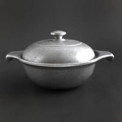The Wilton Co. RWP Pewter Porringer锅砂锅罐盖手柄5D — 第 1/4 张图片