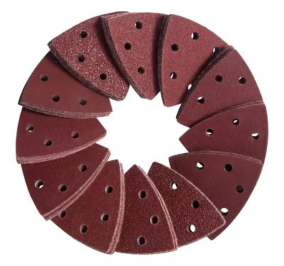 EETools 90mm Triangular Sandpaper Detail Sanding Pad Multi Tool 6 holes P40-P240