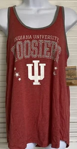 Women's Indiana Hoosiers Racerback Tank Top Shirt, Large 12/14 - Picture 1 of 3
