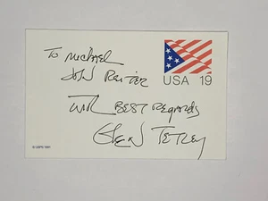 Glen Tetley Signed Post Card Choreographer Dancer - Bild 1 von 1