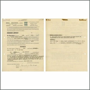 Rolling Stones & Elkie Brooks 1965 Eric Easton Ltd Performance Contract (UK) - Foto 1 di 1