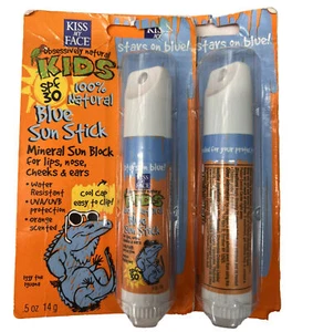 Kiss My Face Kids SPF 30 Blue Sun Stick Mineral Sun Block (Pack of 2) - Picture 1 of 2