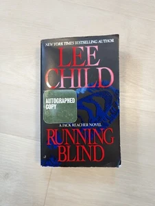 Signed/Autographed Running Blind by Lee Child Jove Edition 2001 Paperback - Picture 1 of 4