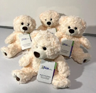 The Bear Factory Plush Soft Toy Teddy 8" Amelia the White Twist Bear Cream Toy - Image 1 of 4