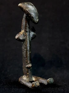 Art African - Talisman Amulet Pendant Koulango Kulango Bronze - 9 CMS - Picture 1 of 10