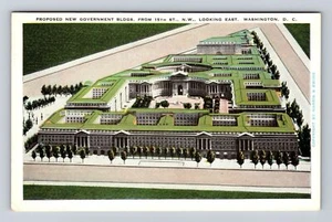 Washington DC, Proposed New Government Buildings, Vintage Souvenir Postcard - Picture 1 of 2
