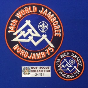 Pfadfinder 1975 Nordjamb 14th World Jamboree Jacke & Taschenaufnäher 244B1 - Bild 1 von 4