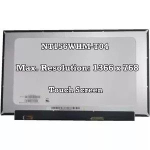 NT156WHM-T04 OnCell Touch LCD Screen Replacement HD 1366×768 Glossy NEW Panel - Picture 1 of 2