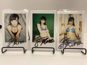 Arina Arata Hashimoto Cheki Instax Polaroid Foto handsigniert signed 3er Set - Bild 1 von 1