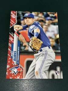 2020 Topps Update Andy Burns Rookie Card INDEPENDENCE DAY Parallel /76 - Picture 1 of 2