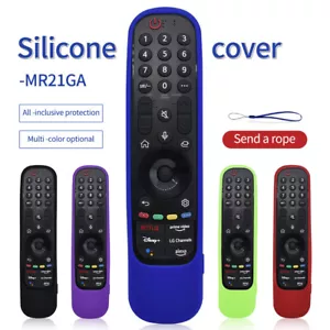 Silicone Remote Control Case Cover For LG TV MR21GA MR21GC MR22 Protector Sleeve - Foto 1 di 17