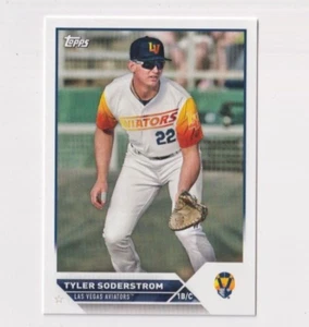 (10) Tyler Soderstrom 2023 TOPPS PRO DEBUT RC LOT #PD-28 LAS VEGAS AVIATORS RC - Picture 1 of 1