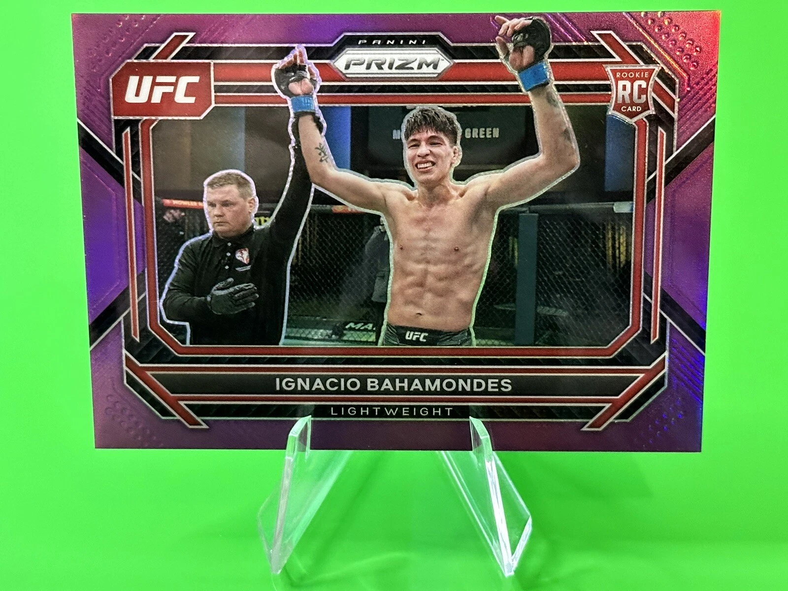 💥💥2023 Panini Prizm UFC Purple Prizm #62 Ignacio Bahamondes RC 091/149!💥💥