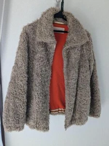 Giacca pelliccia sintetica Tsumori Chisato blusa beige full zip abbigliamento donna capospalla - Foto 1 di 7