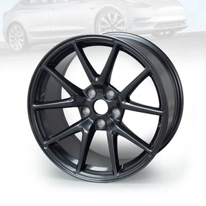 OEM 96276 Design Wheel 18"x8.5" Charcoal Rim Dark Gray For Model 3 2017-2023 - Picture 1 of 8
