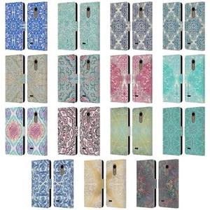 OFFICIAL MICKLYN LE FEUVRE FLORAL PATTERNS LEATHER BOOK CASE FOR LG PHONES 1 - Picture 1 of 7