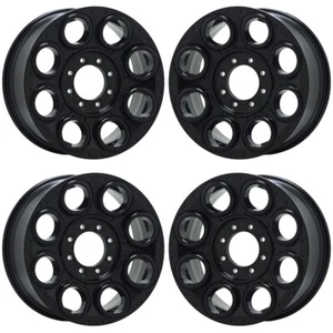 20" Ford F250 F350 SRW Gloss Black wheels rims Factory OEM set 10484 EXCHANGE - Picture 1 of 8