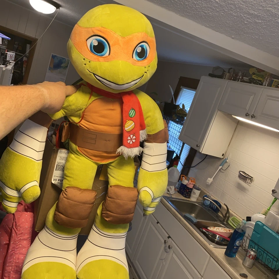 Teenage mutant Ninja Turtles 36in Michaelangelo Plush Giant Clean TMNT Christmas - Image 1 of 4