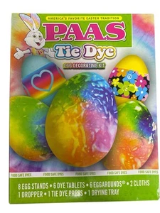 PAAS Tie Dye Easter Egg Decorating Coloring Kit DECORATE Food Safe Dyes - Picture 1 of 2
