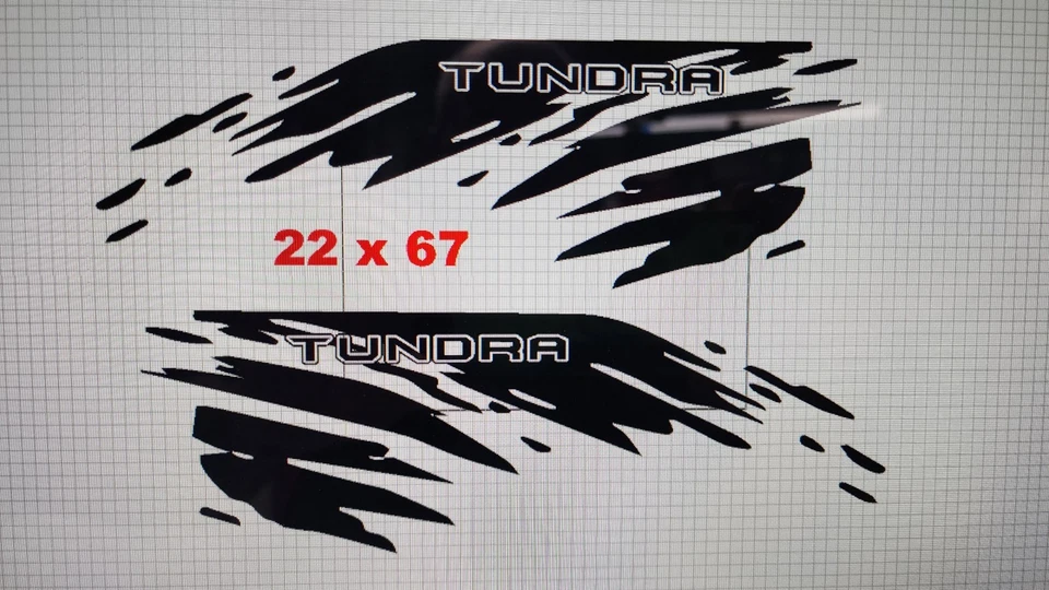  丰田苔原大型泥溅图形。  看起来很棒。 X2 高品质  — 第 1/1 张图片