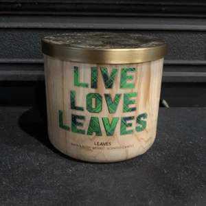 Bath & Body Works Live Love Leaves 3-Wick Scented Candle 14.5 oz - Picture 1 of 7