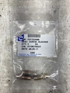 Ford Brake Bleeder Screw EOTZ2208B-3 Count (New Old Stock) - Picture 1 of 4