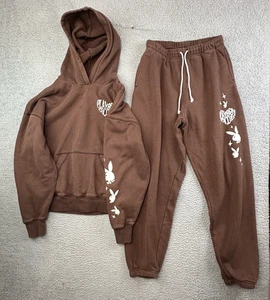Playboy By PacSun Playboy Club Hoodie and Sweatpants Combo Adult Medium Brown - Picture 1 of 17