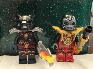 LEGO Tormak Black Outfit tiger And  Gorilla minifigures Legends of Chima 70222 - Picture 1 of 5