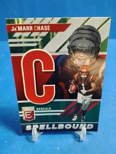 2023 Panini Donruss Elite - Spellbound Green #SB-JC1 Ja'Marr Chase - Foto 1 di 2