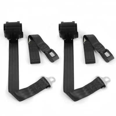 Ford Fairlane 1960 - 1961 Standard 2pt BK Retract Bucket Seat Belt Kit-2 Belts  - Image 1 of 4