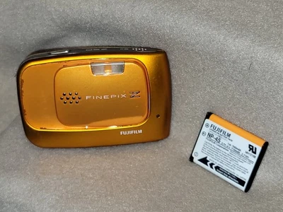 Cámara digital Fujifilm FinePix Z30 10,0 MP naranja + batería LCD rota pieza/reparación Foto 1 de 4