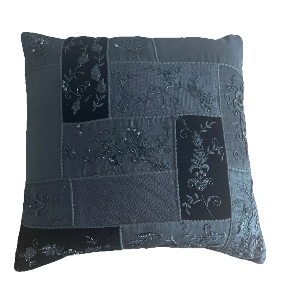 Ralph Lauren Berenson Black Velvet Sequin Throw Pillow ~ La Boheme Collection - Image 1 of 4