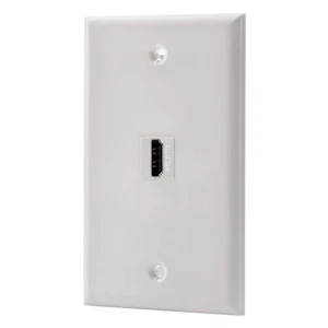 HDMI Wall Plate - 4K HDMI Keystone Femmina a Femmina Wall Plate in Bianco (1 Porta) - Foto 1 di 2